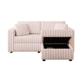 thumbnail image 3 of 75.6" Soft Modular With Hydraulic Lift - Pink. Comfortable For Various Occasions. Materials Solid Wood, High Sponge. Detachable Cushions. Stylish & Versatile Design. 3 Storage Functionality All, 3 of 6