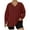 *Wine, variant on Women's Sweatshirt , Long Sleeve Side Split Tops , V-Neck Loose Pullover Sweatshits Wine,Womens Plus XL