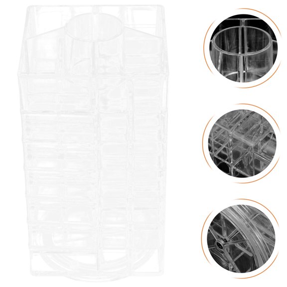 WHAMVOX Display 360 Rotating Makeup Organizer 24.00X12.00X12.00CM