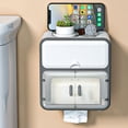 thumbnail image 2 of Yuarrent Impermeable fácil de instalar del organizador del almacenamiento del cuarto de baño del ABS que hace conveniente almacenar artículos Almacenamiento y organización del hogar Verde abeto, 2 of 6