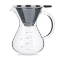 thumbnail image 1 of Cafetière à filtre en verre de 400 ml avec nce pour le bureau et la maison, 1 of 4