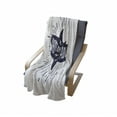 thumbnail image 4 of Shark Soft Flannel Fleece Throw Blanket, of Adventure Words over a Fish Body Wildlife Grunge Design, Cozy Plush for Indoor and Outdoor Use, 50" x 70", Indigo Pearl, by Ambesonne, 4 of 6