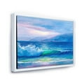 thumbnail image 3 of Designart 'Blue Waves Breaking At The Beach Landscape II' Nautical & Coastal Framed Canvas Wall Art Print, 3 of 5