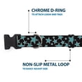 thumbnail image 5 of Buckle-Down Pet Collar, Dog Collar Plastic Buckle, Multi Stars Black Turquoise, 15 to 24 Inches 1.0 Inch Wide, 5 of 8
