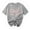 Gray, variant on Uaswgudfs Top for Women Casual Bow Print Tee Tops Crew Neck Short Sleeve Summer Solid T Shirt 2025 New