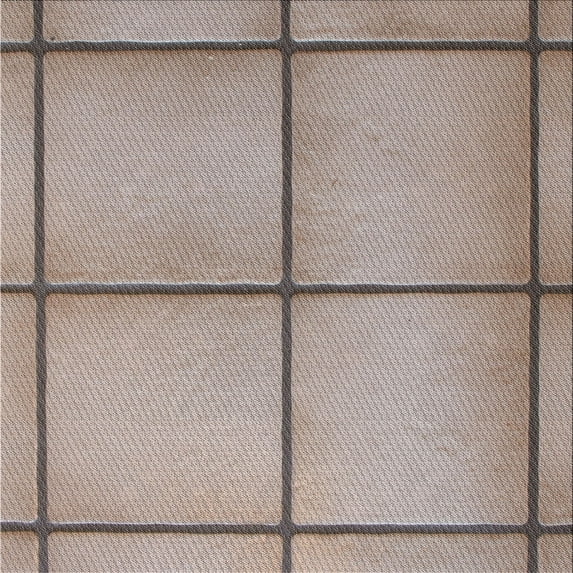 Ahgly Company Indoor Square Patterned Desert Sand Beige Novelty Area Rugs, 5' Square