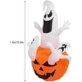 thumbnail image 3 of Halloween Inflatable Ghost Pumpkin Outdoor Glowing Model Outdoor Halloween Outdoor Decoration for Lawn Yard Decoration Model for Turf Lawn Inflatable, 3 of 5
