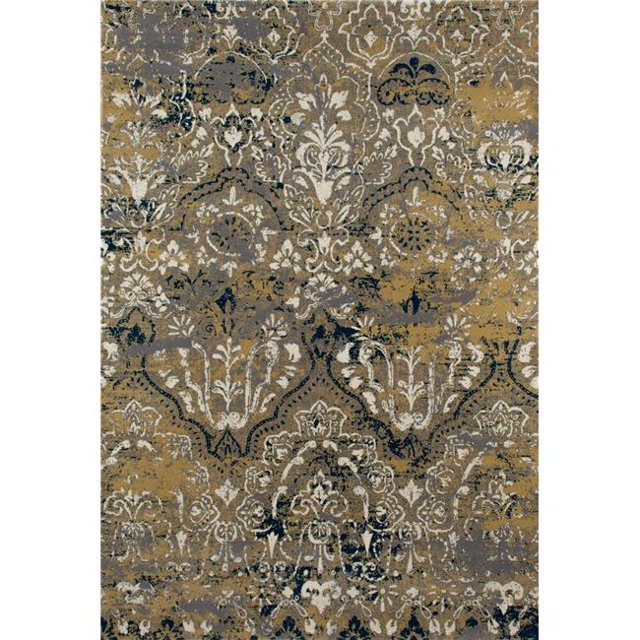 841864109672 Tapis d'Art 2 x 4 Pi. Collection Bastille Tapis Tissé Jaune