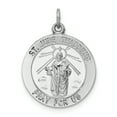 thumbnail image 1 of Beautiful Sterling Silver Rhodium-plated Saint Jude Thaddeus Medal, 1 of 2