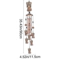 thumbnail image 3 of LEFTHIGH Home Animal Wind Chime Home Garden Iron Decoration with Bells Holiday Small Gift Brown Metal 11.5x90 cm Home Improvement, 3 of 6