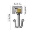 thumbnail image 3 of Zapatero, organizador de zapatos, estante para zapatillas de baño, sin perforaciones ni vestigios, gancho de instalación, estante de plástico para baño., 3 of 6