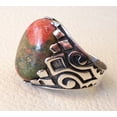thumbnail image 6 of Unakite Jasper Mens Ring, Natural Unakite Jasper Ring, Oxidized, 925 Silver Ring, Birthday Gift, Heavy Mens Ring, Arabic Design, Ottoman Style Ring, Christmas, Turkey Mens Signet Ring, 6 of 6