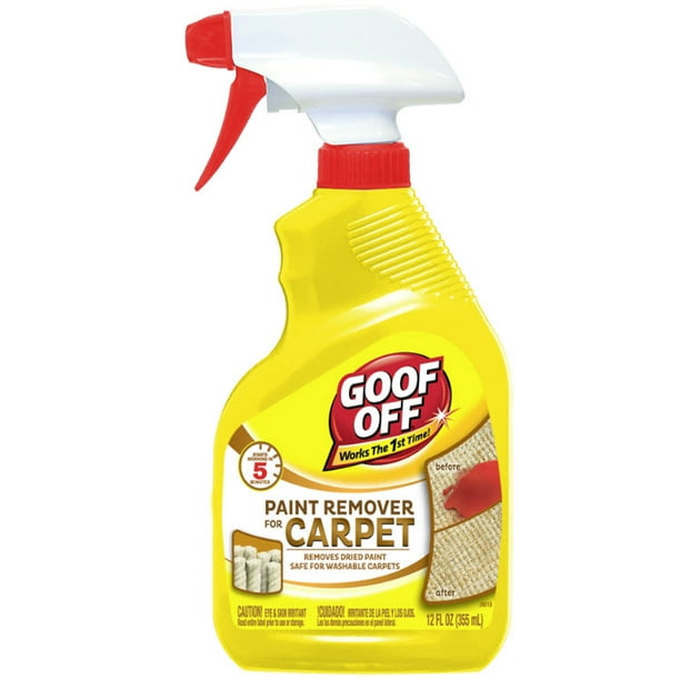 Goof Off Carpet Paint Remover, 12 Oz.