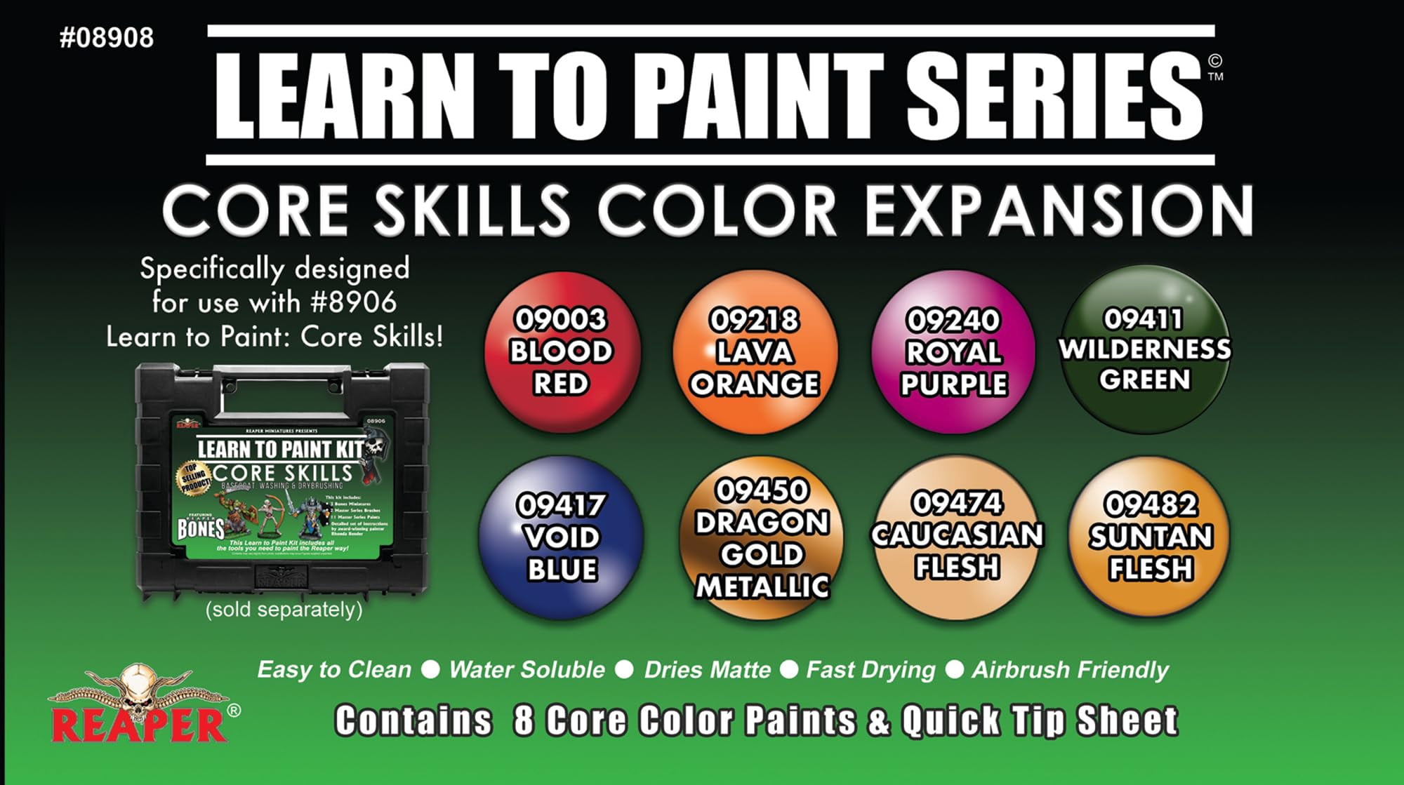 Reaper Miniatures Core Skills Color Expansion New