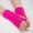 Hot Pink, variant on Knitted Fingerless Gloves Soft Stretchy Wrist Warmers Lightweight Breathable Hand Coverings for Daily Use Outdoor Activities