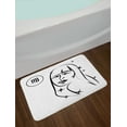 thumbnail image 2 of Zodiac Virgo Bath Mat, Abstract Virgo Woman Portrait The Virgin with Stars and Symbol Monochrome, Non-Slip Plush Mat Bathroom Kitchen Laundry Room Decor, 29.5 X 17.5 Inches, Black and White, Ambesonne, 2 of 2