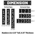 thumbnail image 4 of ColourTree Floating House Numbers Sign, Personalized Vertical or Horizontal Aluminum Plaque with a Sleek Protective Frame, Custom Modern Address Plaque for Front Door, Made in USA, 4 of 11