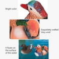 thumbnail image 3 of 2 Pcs Statue de Canard Mandarin Flottant, Sculpture Décorative en Résine pour Jardin Extérieur Étang, 3 of 7