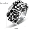 thumbnail image 2 of HSHDLDF Stainless Steel Gothic Skull Vintage Antique Style Biker Cocktail Party Ring, 2 of 4