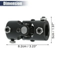 thumbnail image 3 of Unique Bargains 1 Pcs Universal 1" DDx1" DD Steering U-Joint Coupler Replacement Black, 3 of 6