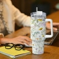 thumbnail image 6 of Pofeuu flower and leaf Print 40oz Ice Bully With Handle And Straw Stainless Steel Vacuum Insulated Cup And 2 In 1 Straw Lid, 6 of 8