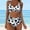 Black, variant on QUNYINEY Bikinis Swimsuit for Women V Neck Cow Print Spaghetti Straps Bathing Suit Two Piece High Waisted Swimsuit Sets
