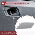 thumbnail image 3 of Tapa de Boquilla de Lavaparabrisas del Parachoques Frontal Derecho Única Bargains No.86636SG050WU Tapa de Recorte del Parachoques para Subaru Forester Sport 2013-2015 Plástico Blanco 1 Pc, 3 of 7