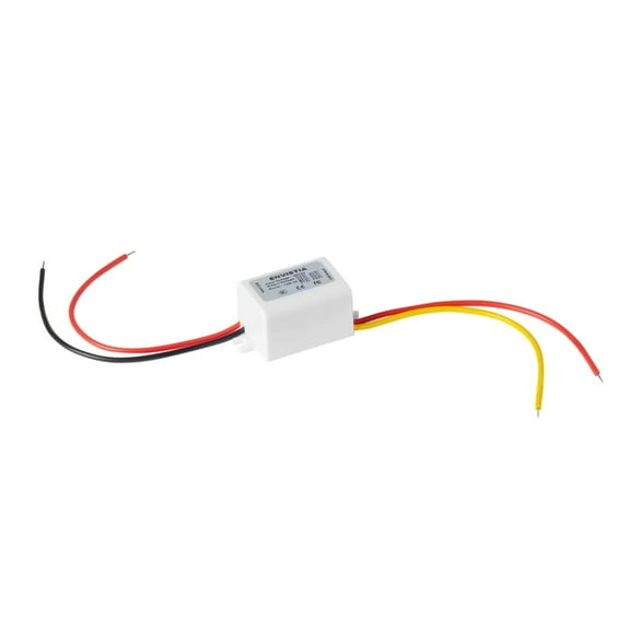 Envistia 15W DC-to-DC Converter with Overload Protection, Waterproof Miniature, 12V to 5V, 3A