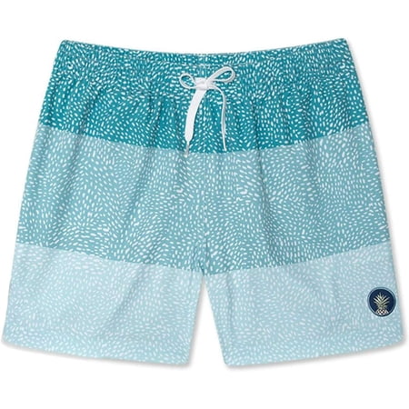 Men's Chubbies 5.5" Stretch Swim Trunks, Teal Gradient, 2XL