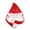 Red, variant on EDHITNR Christmas Ear Activity Hat, Short Plush Snowman Santa Hat, Soft Comfortable Toy Decoration for Kids Adults Holiday Party Gifts, White