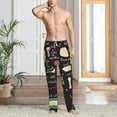 thumbnail image 5 of Vsdgher Vegetable Quiche Print Mens Pajama Pants Sleep & Lounge Pants, PJ Bottoms With elastic waistb and Pockets, 5 of 5