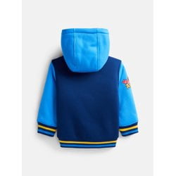 Paw Patrol Toddler Boys Colorblock Full Zip Hooded Varsity Jacket, Sizes 2T-5T