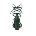 thumbnail image 4 of BLISSFUL STEP Women's Shoes Open Toe Lace Up Block Heel Strappy Heels Dark Green 11, 4 of 8