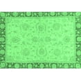 thumbnail image 1 of Ahgly Company Indoor Rectangle Oriental Emerald Green Traditional Area Rugs, 5' x 8', 1 of 4