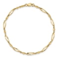 thumbnail image 4 of 14k Yellow Gold Anklet 9 inch mm Polished and Diamond-cut 9in, 4 of 4