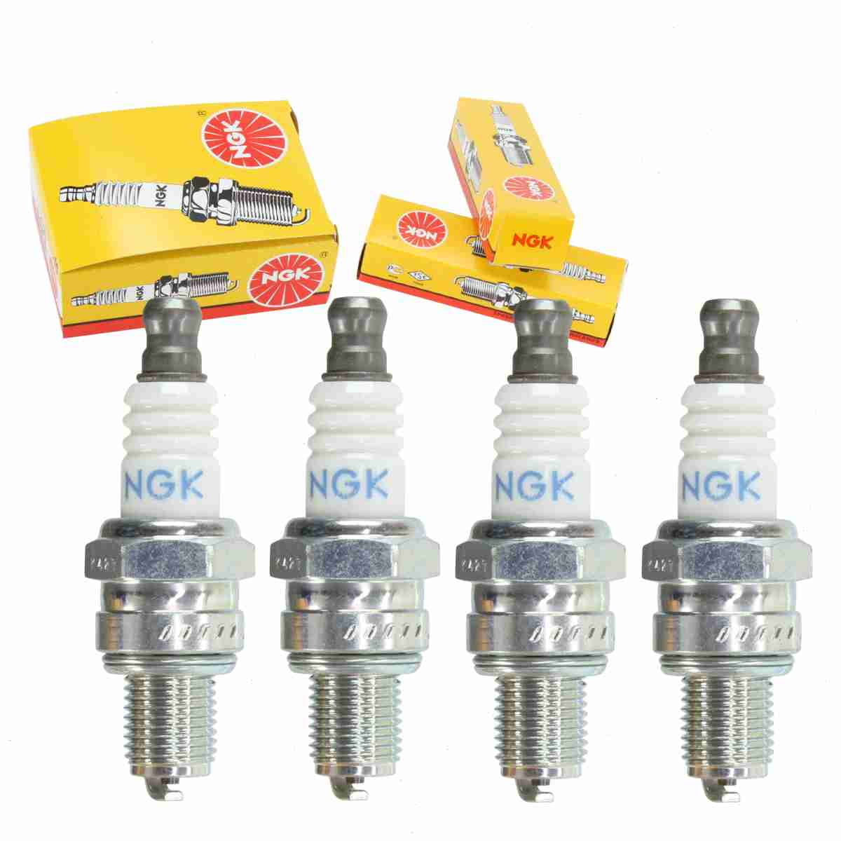 4 pc NGK 3365 Standard Spark Plugs for 168652-4 31916-Z0H-003 965 E3.24 RZ7C TY26707 USR4AC Ignition Wire Secondary