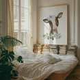 thumbnail image 4 of Cow, Farm Animals, Barn Animals, Barnyard, Purple Flowers, Gender Neutral Nursery - Illustration Unframed Wall Art Print 24 x 32 inches, 4 of 13
