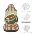 thumbnail image 3 of Lsque Retro Cover For Coffee Pattern Car Seat Covers for Front Seats , Waterproof Seat Covers for Cars, Sporty Front Seat Covers,Car Seat Cover Protector Front Seats, 3 of 5