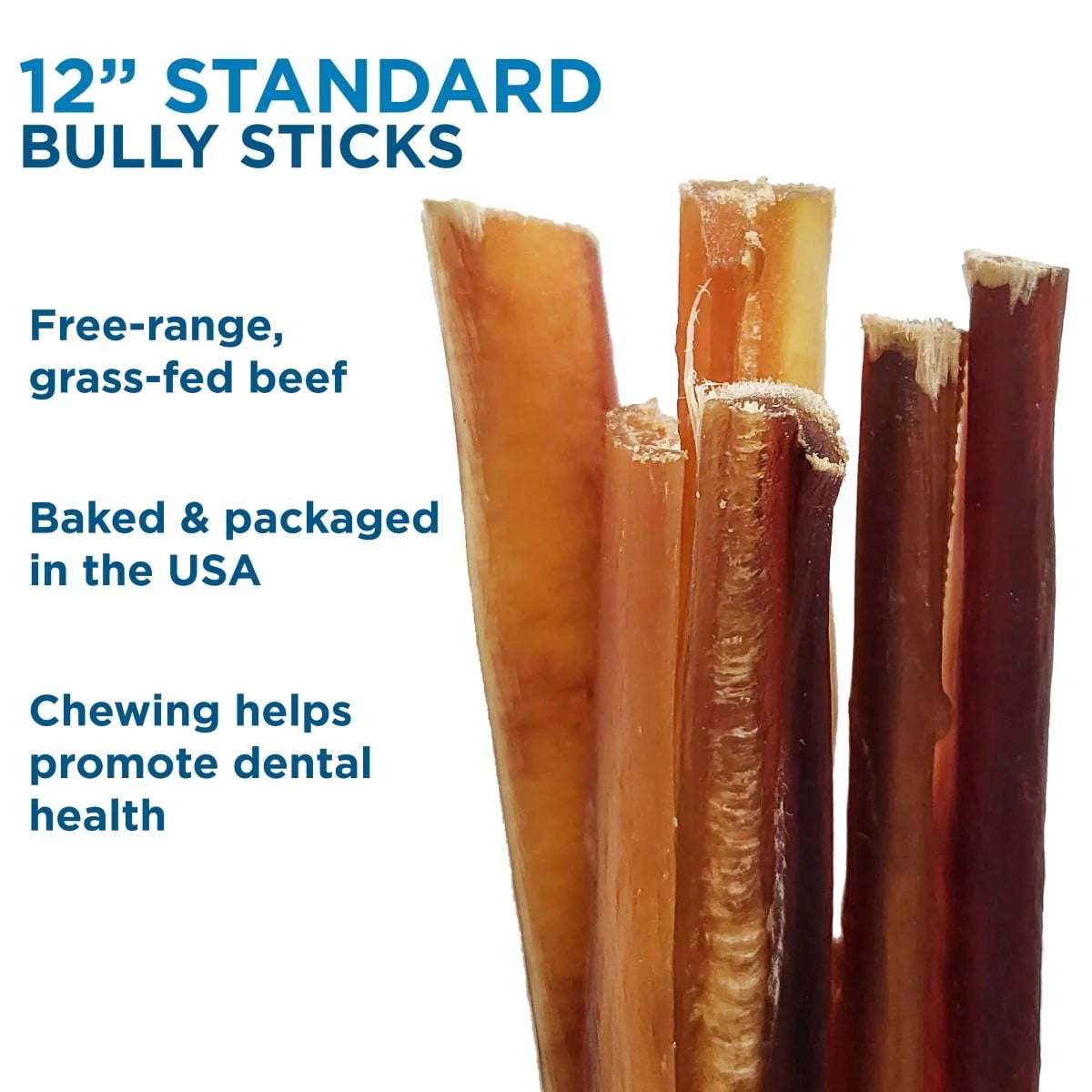 Best Bully Sticks Supreme All-Natural Bully Stick Dog Treats (12 Inch Supreme Sticks, 50 Pack)