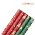 thumbnail image 3 of GFHFHITJ Christmas Wrapping 5 Rolls Paper Christmas Paper for Gift Wrapping Holiday Folded Flat Paper for Gifts Diy Crafts Christmas Gifts, 3 of 8