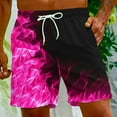 thumbnail image 5 of Beach Swimming Shorts for Women,Men's Swim Trunks Quick Dry 3D Flame Printed Beach Board Shorts with Pockets Cool Mesh Lining Bathing Suits, 5 of 9