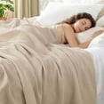 thumbnail image 2 of 100% Cotton Muslin Gauze Waffle Blanket King Size, Lightweight, Soft and Breathable Knit Blanket for Bed, All Season, 90"x104", Dark Grey, 2 of 9