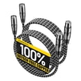 thumbnail image 1 of Cable de micrófono VANDESAIL XLR de 6 pies, paquete de 2, cable de micrófono balanceado XLR macho a, 1 of 8