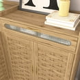 thumbnail image 5 of Tookss Coffee Bar Cabinet Farmhouse Buffet Sideboard with Barn Door,Drawer,Adjustable Shelf,Storage Cabinet for Kitchen, Dining Room, Bathroom, Entryway, 5 of 9