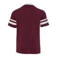 thumbnail image 3 of Augusta Sportswear Boy's V-Neck Jersey with Striped Sleeves T-Shirt, Style 361, 3 of 3