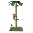 thumbnail image 1 of Arañador para gatos POMESEA, palmera verde de 34 pulgadas con juguetes, 1 of 7