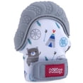 thumbnail image 5 of Nuby Baby Teething Mitten with Hygienic Travel Bag, Gray Bear, 5 of 5