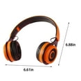 thumbnail image 3 of Todaioua Foldable Wireless Bluetooth Headset with Active Noise Cancelling, Comfortable Design, Long Battery Life for Music, Calls, and Learning Activities Orange, 3 of 8