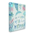 thumbnail image 3 of Stupell Industries Be a Mermaid Motivational Ocean Quote Flower Blossoms Graphic Art Gallery Wrapped Canvas Print Wall Art, Design by Katie Doucette, 3 of 5