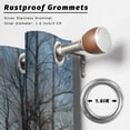 thumbnail image 2 of Outdoor Curtains for Patio Waterproof, Winter Sunset Outdoor Privacy Panels Grommet, Nature Forest Snow Landscapes Blackout Outside Curtains for Porch/Cabana/Pergola/Gazebo 54"x108", 2 Panels, 2 of 8